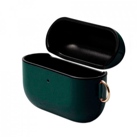 Чехол на AirPods Pro Leather Case Forest green